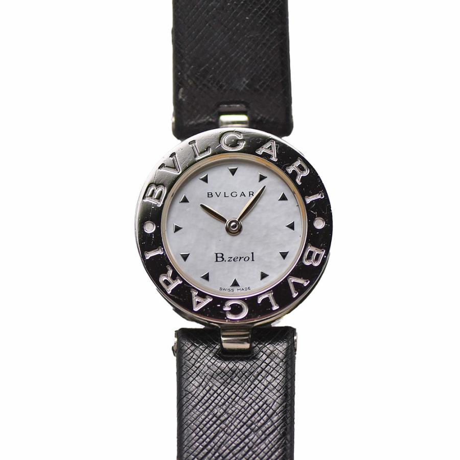 BVLGARI B.ZERO1 ブラックレザー 時計 BVLGARI B.zero1 黒レザー 時計