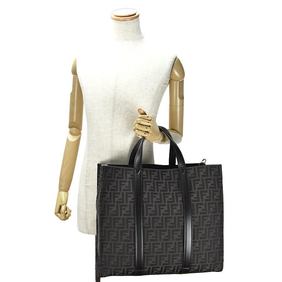FENDI フェンディ FFジャカード ショッパー2way トートバッグ FENDI フェンディ FFジャカード ショッパー2way トートバッグ