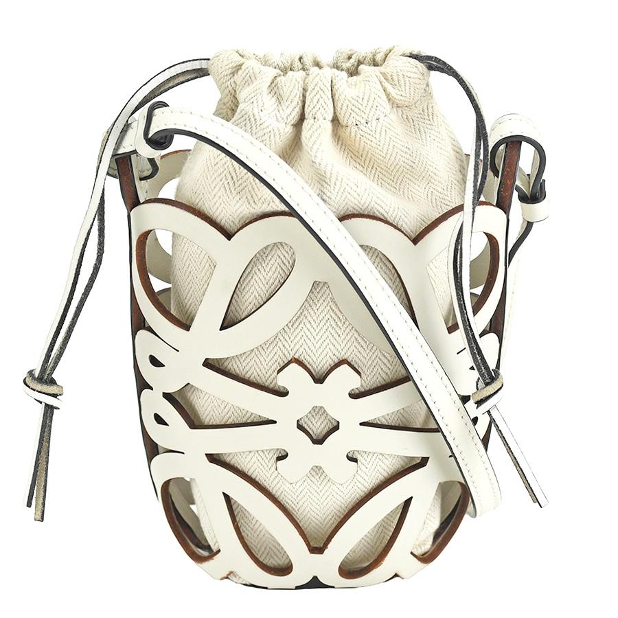 ロエベ LOEWE アナグラム カットアウト ポケット ショルダーバッグ 