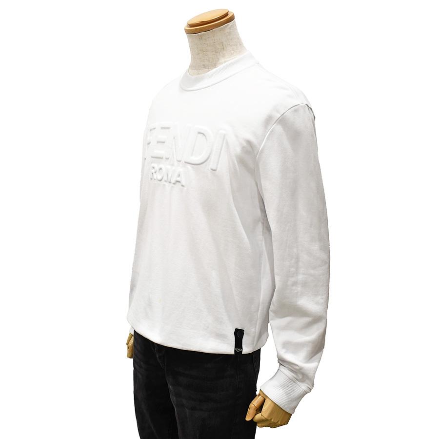 フェンディ FENDI エンボスロゴ トレーナー クルーネック スウェット  