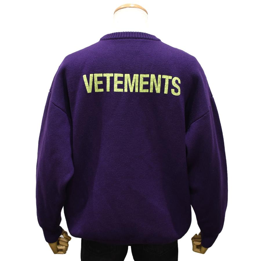 VETEMENTS（ヴェトモン） オーバーサイズ クルーネック ニット