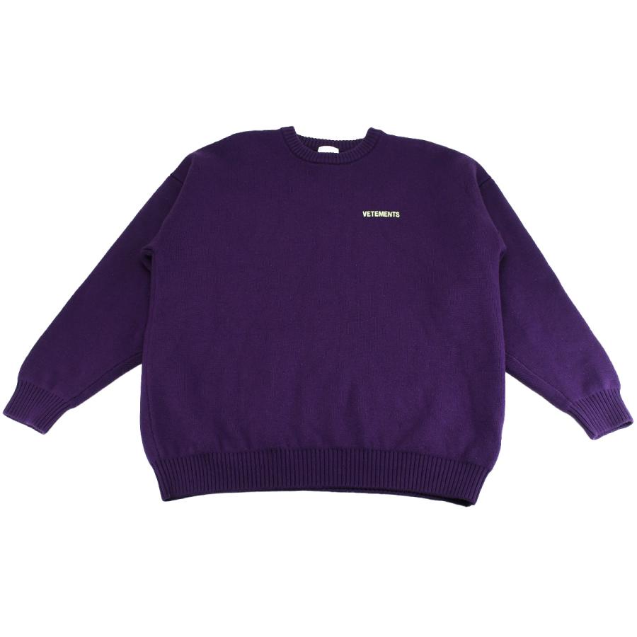 ヴェトモン VETEMENTS オーバーサイズ クルーネック ニット セーター 