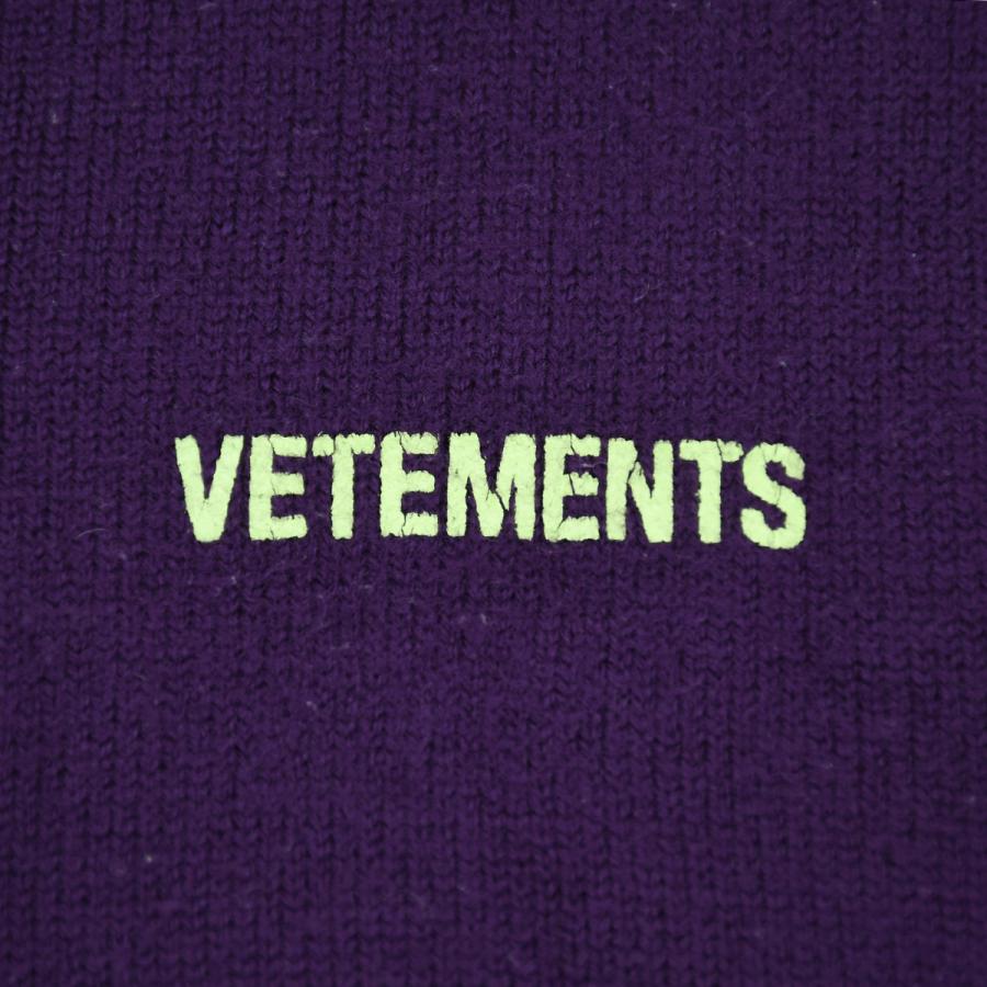 ヴェトモン VETEMENTS オーバーサイズ クルーネック ニット セーター 