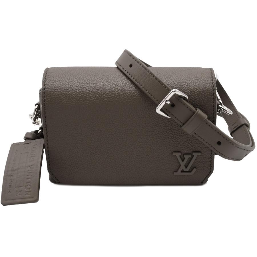 ルイヴィトン LOUIS VUITTON アエログラム ファストライン ウェアブル ウォレット M82281 グレー カーキ レザー ショルダーバッグ ポシェット 斜め掛け | LOUIS VUITTON