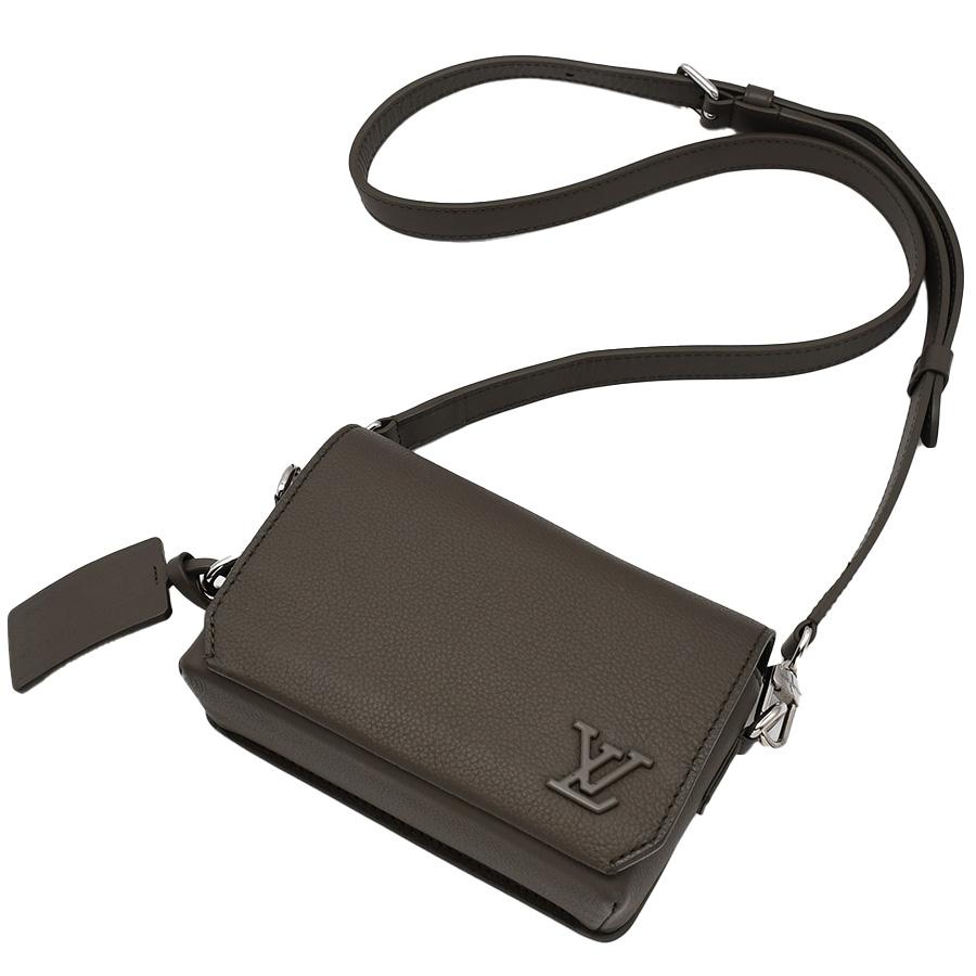 ルイヴィトン LOUIS VUITTON アエログラム ファストライン ウェアブル ウォレット M82281 グレー カーキ レザー ショルダーバッグ ポシェット 斜め掛け | LOUIS VUITTON | 01
