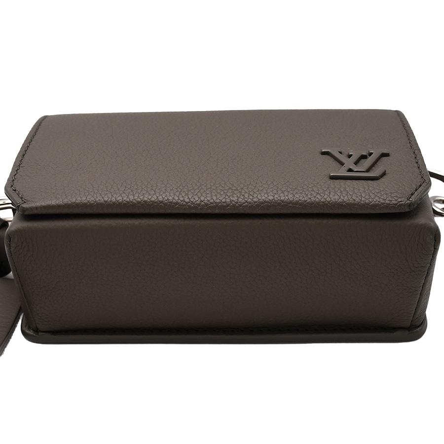 ルイヴィトン LOUIS VUITTON アエログラム ファストライン ウェアブル ウォレット M82281 グレー カーキ レザー ショルダーバッグ ポシェット 斜め掛け | LOUIS VUITTON | 04