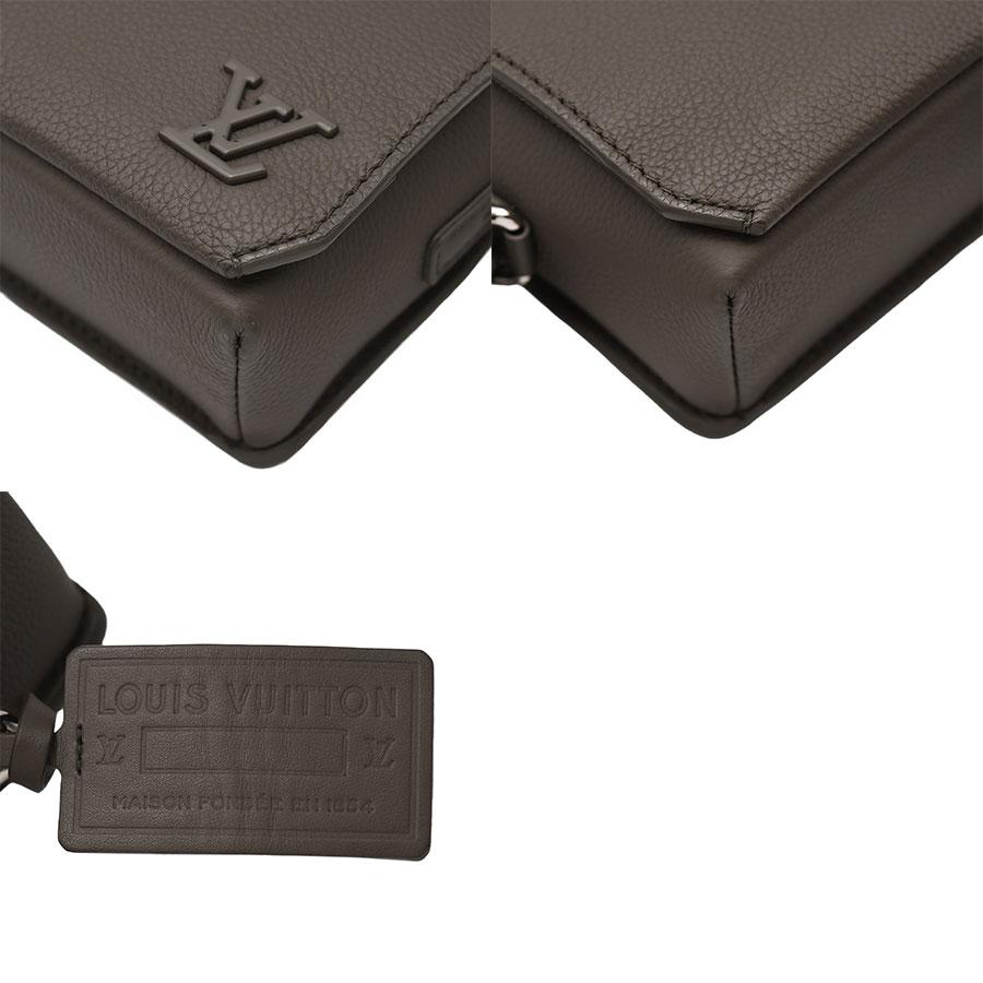 ルイヴィトン LOUIS VUITTON アエログラム ファストライン ウェアブル ウォレット M82281 グレー カーキ レザー ショルダーバッグ ポシェット 斜め掛け | LOUIS VUITTON | 07
