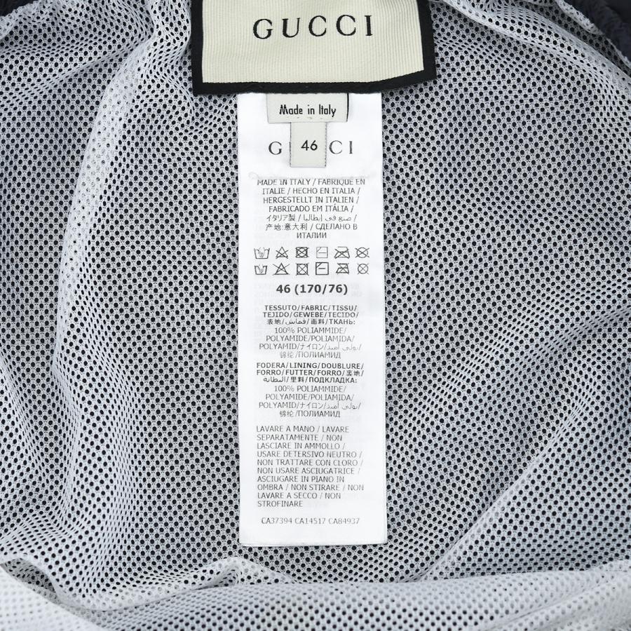 グッチ GUCCI インターロッキングＧ ＧＧロゴ ハーフパンツ ショートパンツ 577800 ナイロン ネイビー サイズ46 サイドライン_4