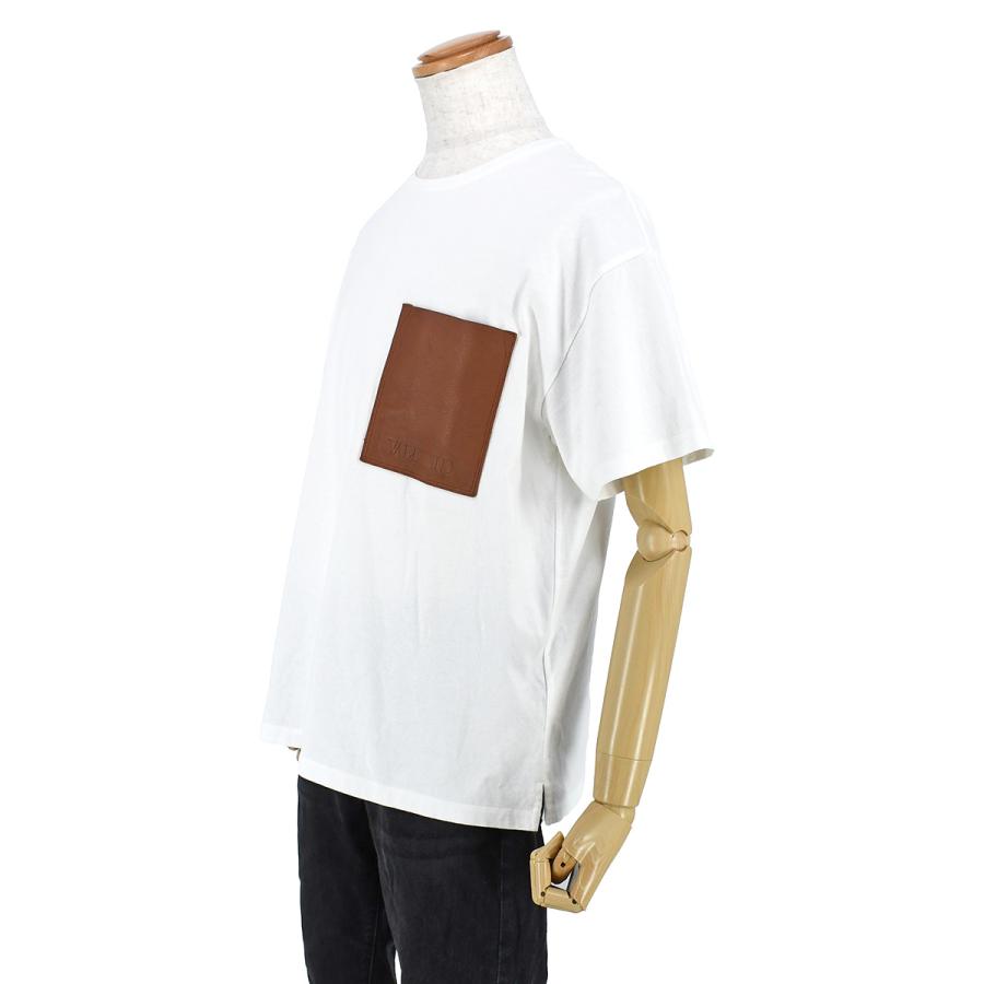 ヴァレンティノ VALENTINO 半袖 クルーネック Tシャツ レザーポケット コットン ホワイト 白 サイズS カットソー トップス アパレル メンズ レディース | VALENTINO | 02