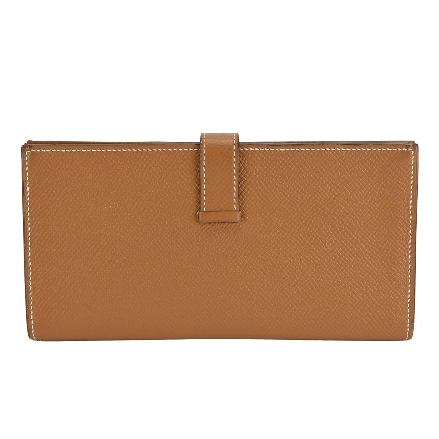 HERMES エルメス ベアンスフレ 二つ折り 長財布 エプソン レザー  