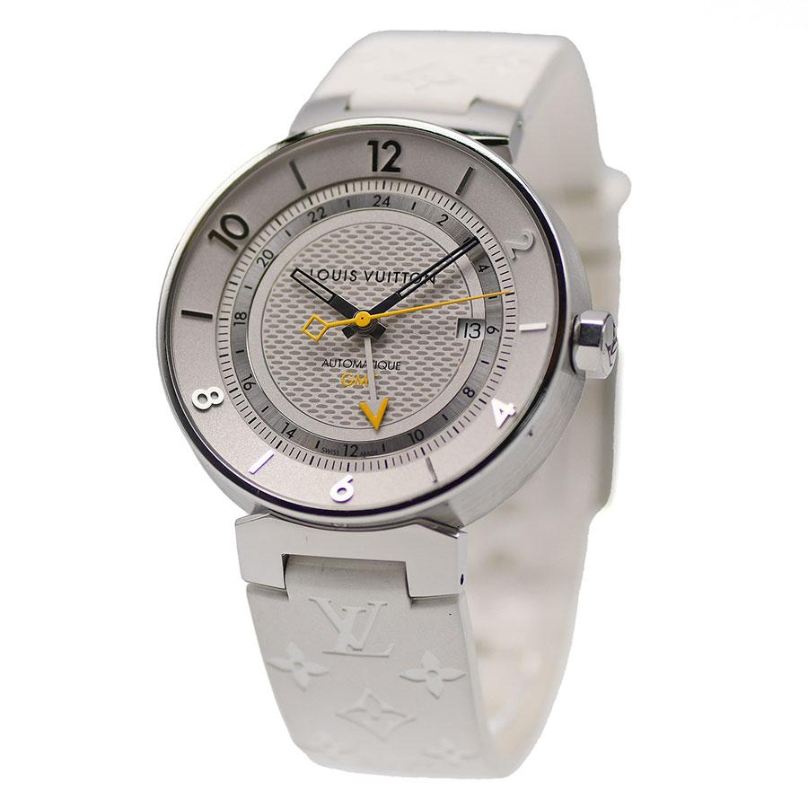 ルイヴィトン LOUISVUITTON タンブール ムーン GMT オートマティック Q8D31 自動巻 メンズ 紳士用 男性用 腕時計 研磨仕上げ済み 中古 | LOUIS VUITTON | 02
