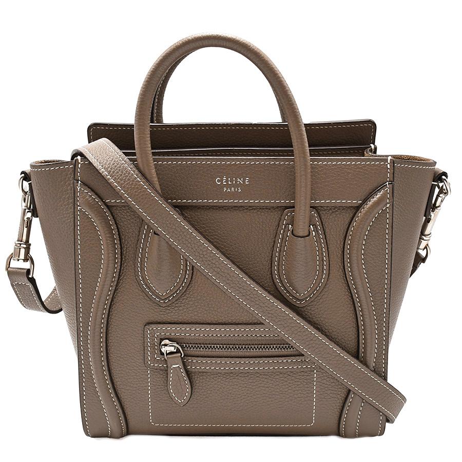 CELINE セリーヌ ラゲージ ナノショッパー 168243 ハンドバッグ 2way 