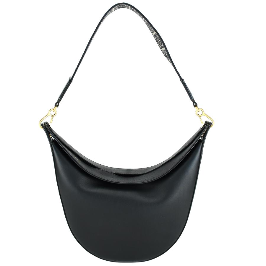 ロエベLOEWE ショルダーバッグアナグラムロゴブラック黒レザー
