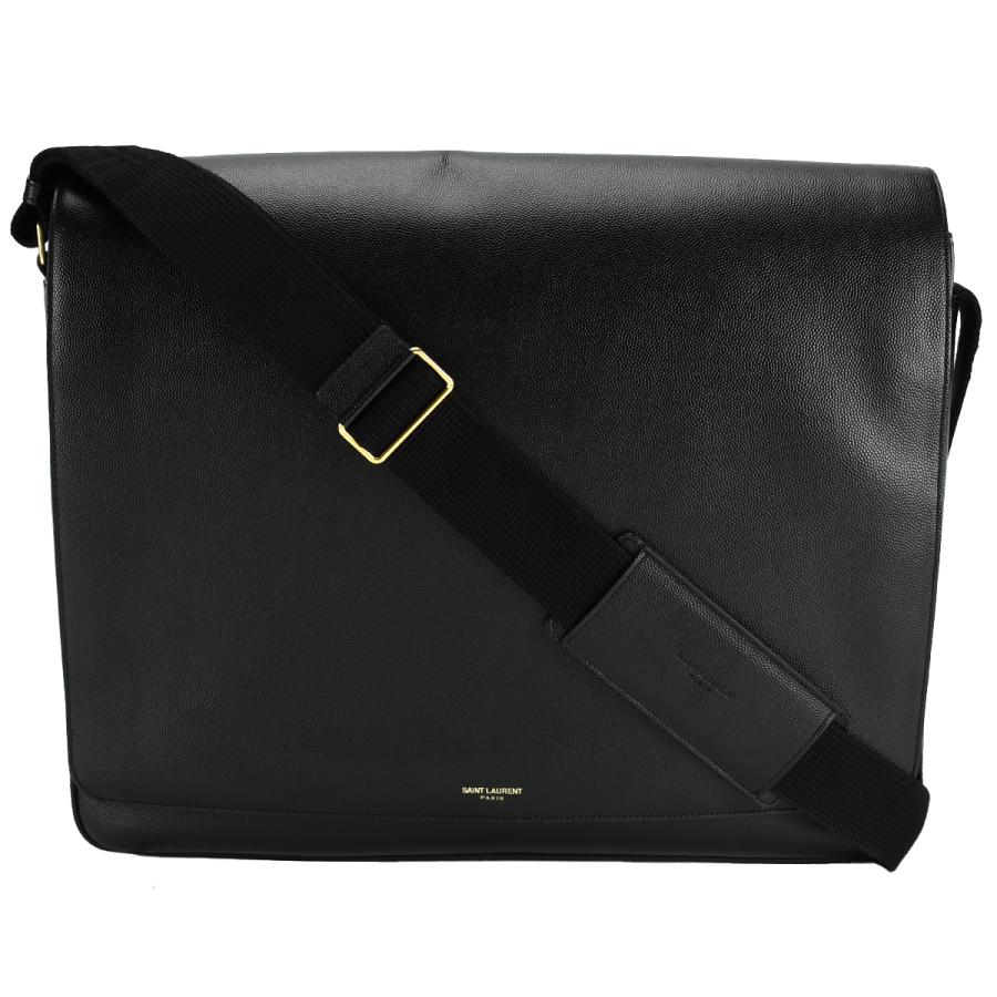SAINT LAURENT サンローラン ロゴ メッセンジャーバッグ ショルダー 