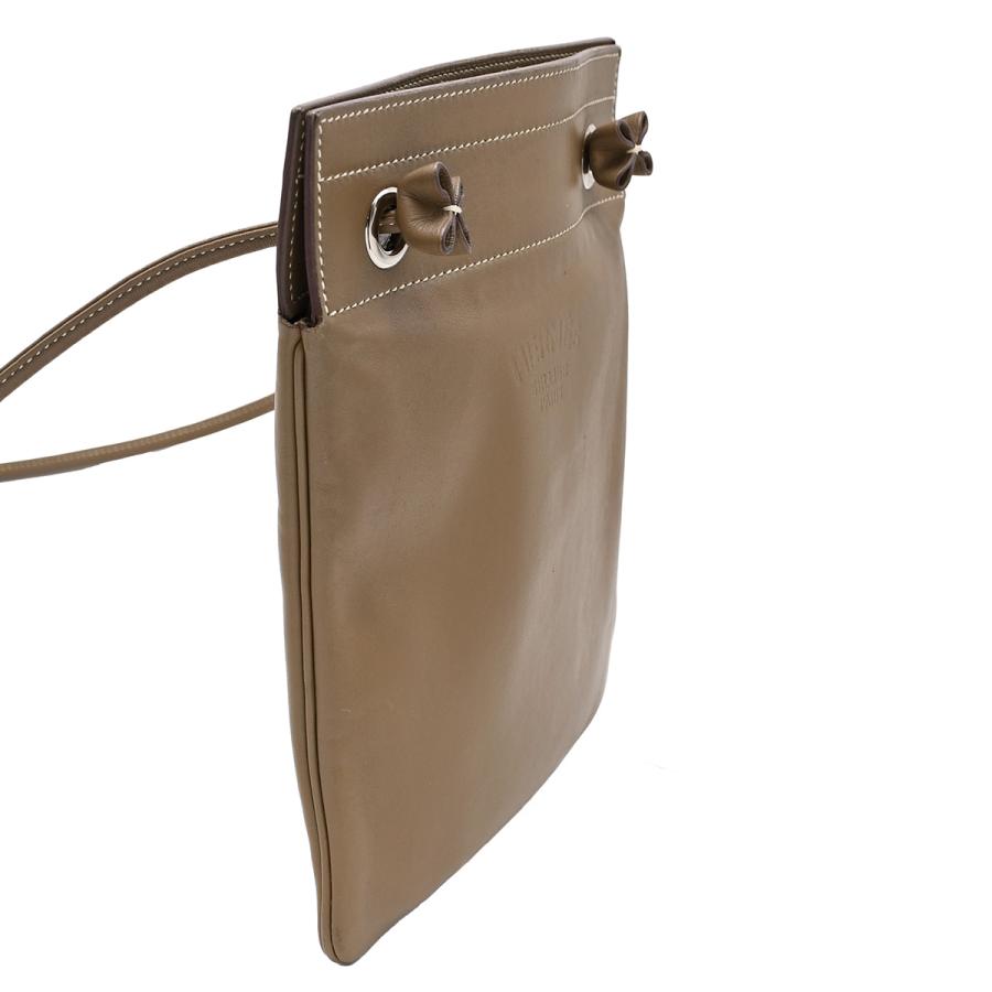 エルメス HERMES サック アリーヌ ミニ ショルダーバッグ スイフト レザー エトゥープ グレー ベージュ シルバー金具 D刻印 ポシェット レディース メンズ | HERMES | 02