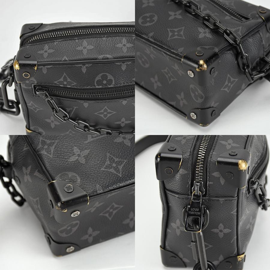 ルイヴィトン LOUIS VUITTON モノグラム エクリプス ミニ ソフトトランク ショルダーバッグ M44735 グレー ブラック 黒 チェーン クロスボディ メンズ | LOUIS VUITTON | 06