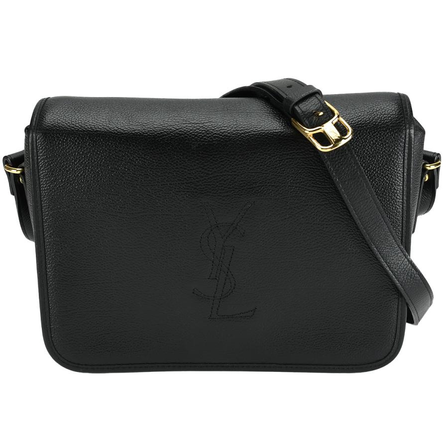 YSL ブラックレザー ボディバッグ