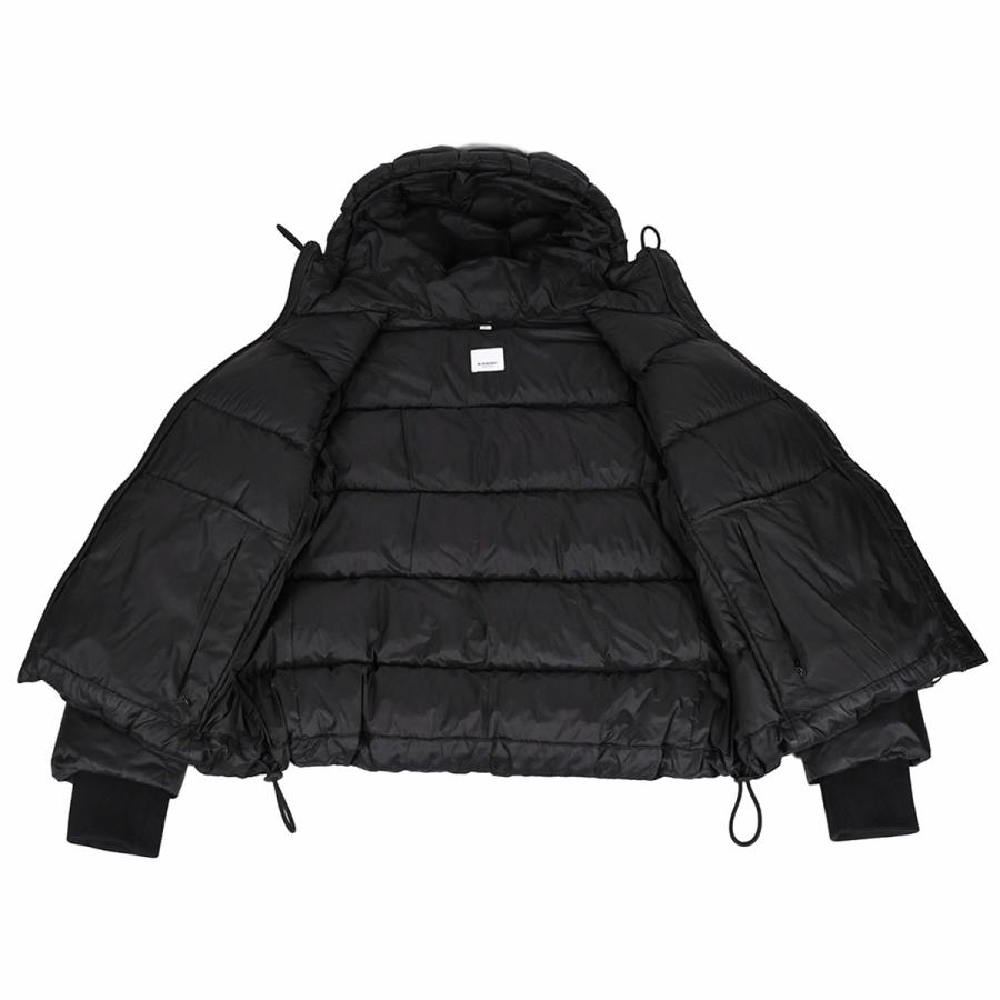 BURBERRY（バーバリー） ダウンジャケット ラバー ロゴ フーディー