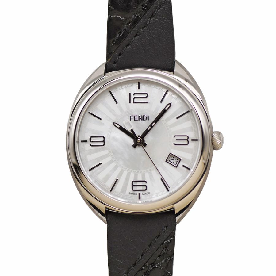 FENDI フェンディ モメント ラウンド 21000M クォーツ シェル