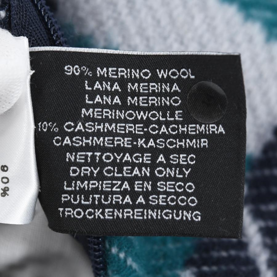 エルメス HERMES クッション アヴァロン ジャンプH Avalon ウール カシミヤ グレー ネイビー ピロー インテリア 雑貨 小物 レディース メンズ | HERMES | 05