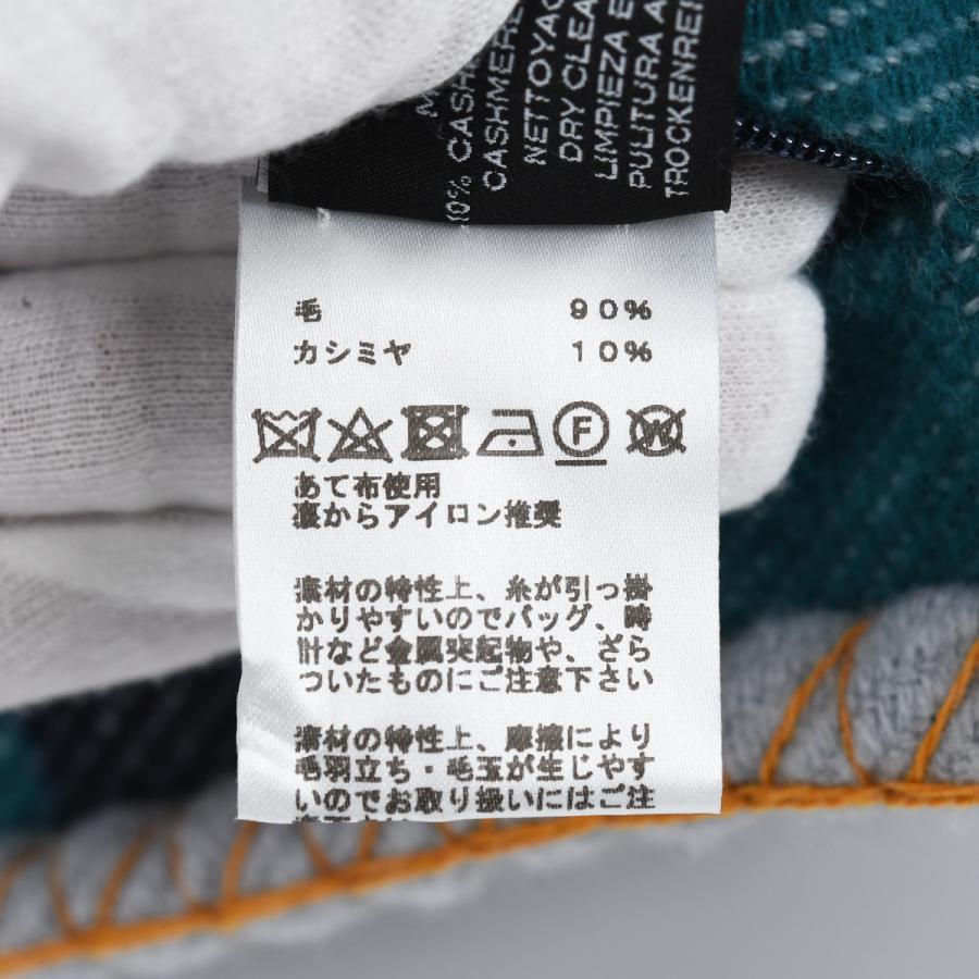 エルメス HERMES クッション アヴァロン ジャンプH Avalon ウール カシミヤ グレー ネイビー ピロー インテリア 雑貨 小物 レディース メンズ | HERMES | 06