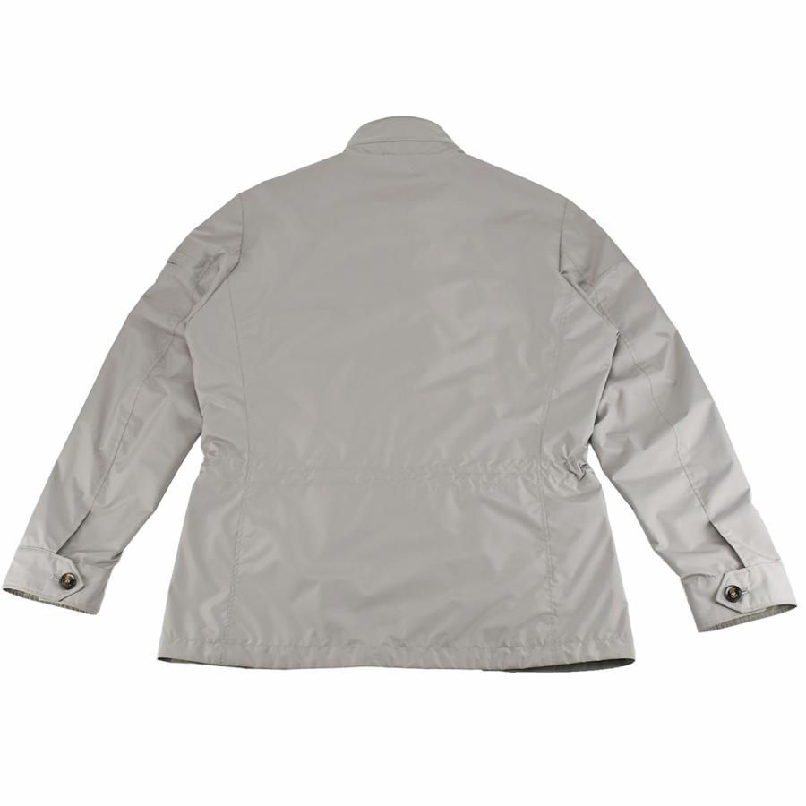 ムーレー MOORER フィールド ジャケット ブルゾン アウター メンズ ナイロン ポリエステル グレー ベージュ サイズ46 EZIO-STP アパレル 新品同様 | MOORER | 01