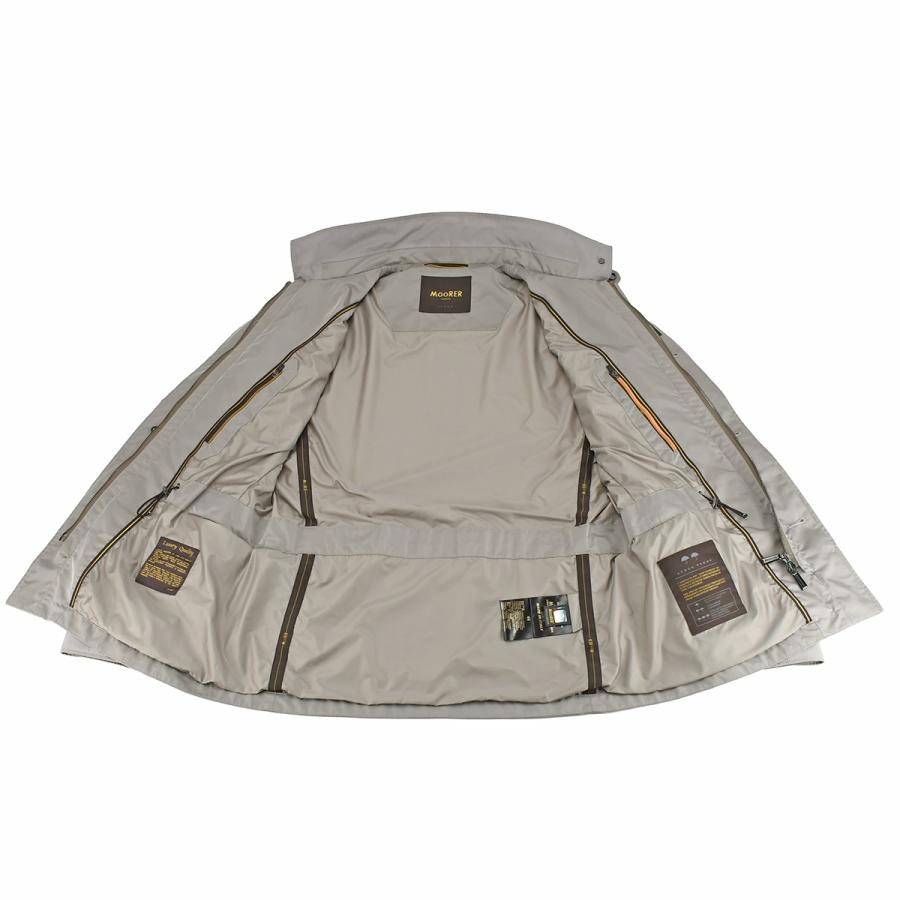 ムーレー MOORER フィールド ジャケット ブルゾン アウター メンズ ナイロン ポリエステル グレー ベージュ サイズ46 EZIO-STP アパレル 新品同様 | MOORER | 02