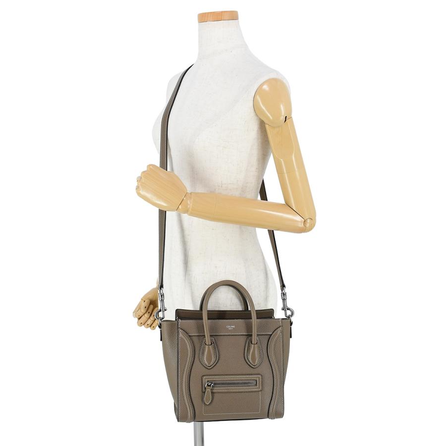 CELINE ラゲージ　ナノ　グレージュ　スリ　2WAYショルダーバッグ 楽天市場】【セリーヌ】Celine ラゲージ ナノショッパー 2WAY