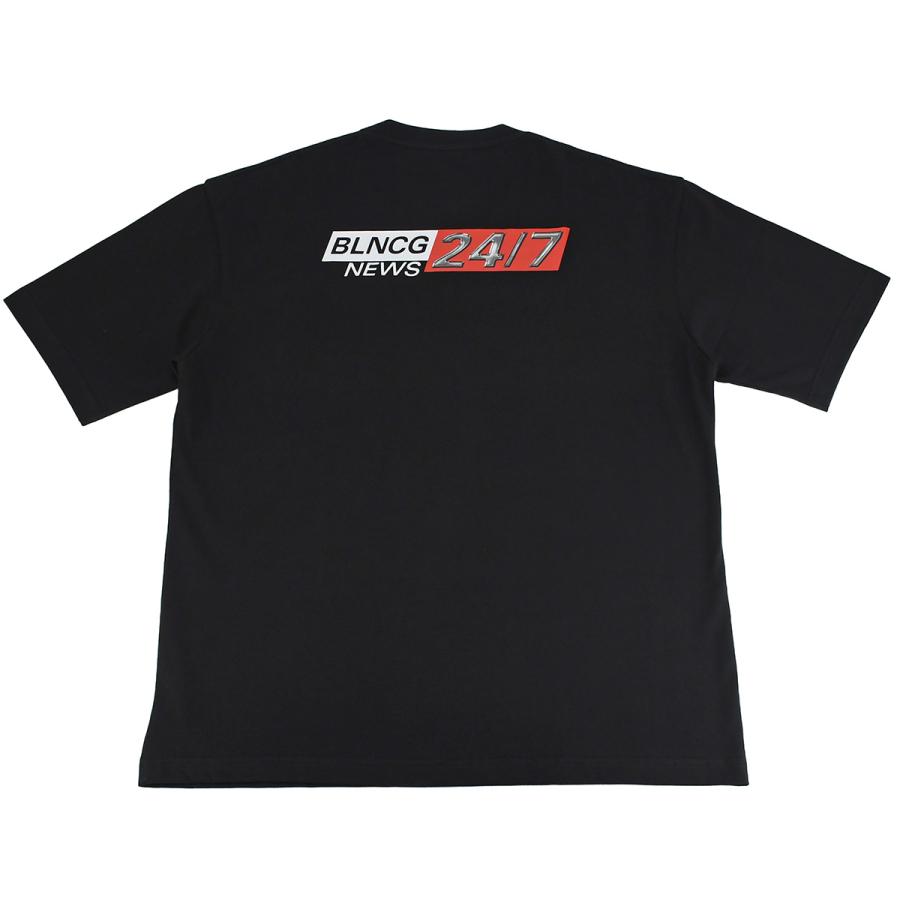 BALENCIAGA（バレンシアガ） コットン 半袖 Tシャツ NEWSロゴ