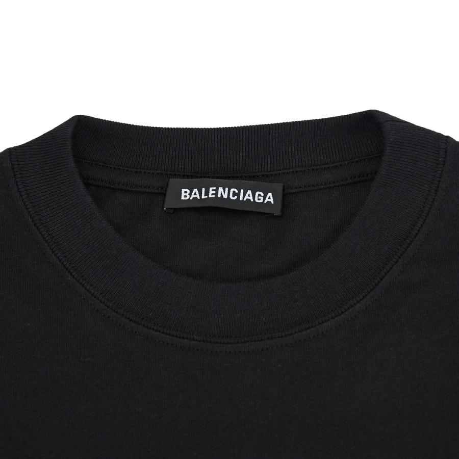 BALENCIAGA（バレンシアガ） コットン 半袖 Tシャツ NEWSロゴ クルー