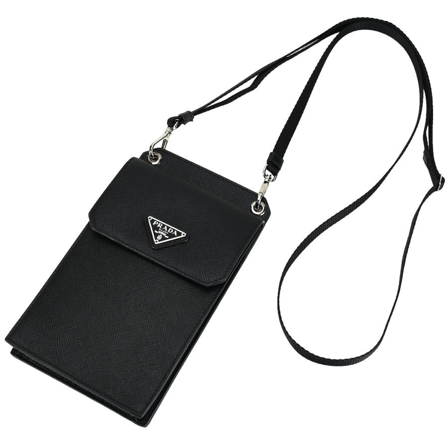 PRADA ブラック スマホショルダーバッグ　男女兼用 PRADA ブラック スマホショルダーバッグ メンズ PRADA ブラック