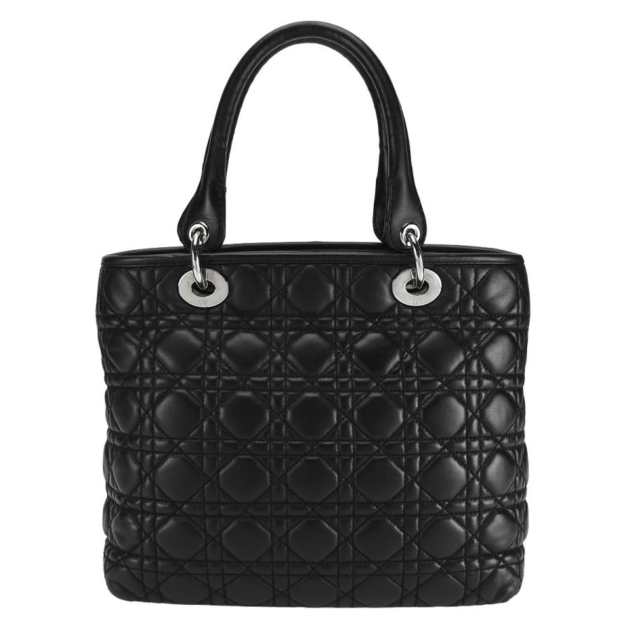 Christian Dior ディオール カナージュ ハンドバッグ ブラック 黒 