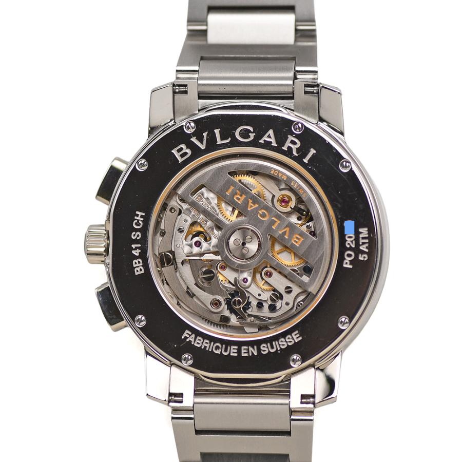 BVLGARI ブルガリブルガリ クロノグラフ オートマティック BB41BSSDCH 自動巻 ハイビート エルプリメロ搭載 メンズ 研磨仕上げ済み 中古 | BVLGARI | 01