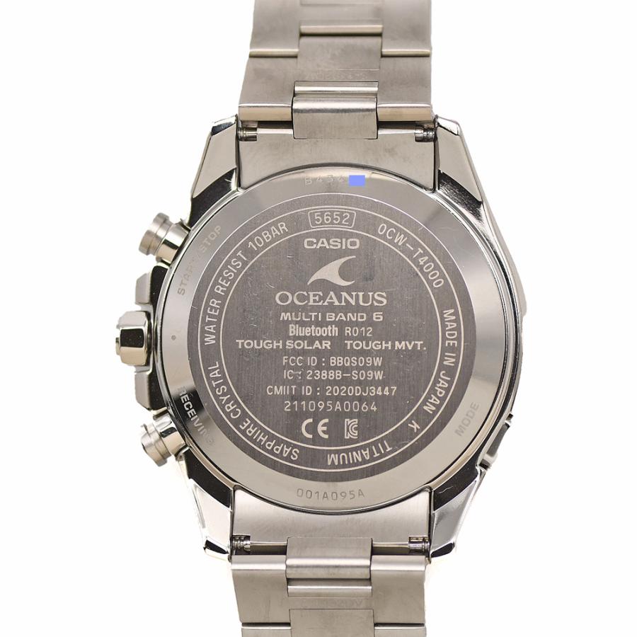 CASIO カシオ OCEANUS オシアナス クラシックライン OCW-T4000A-1AJF タフソーラー電波 モバイルリンク機能 チタン製 メンズ 中古 | CASIO | 01