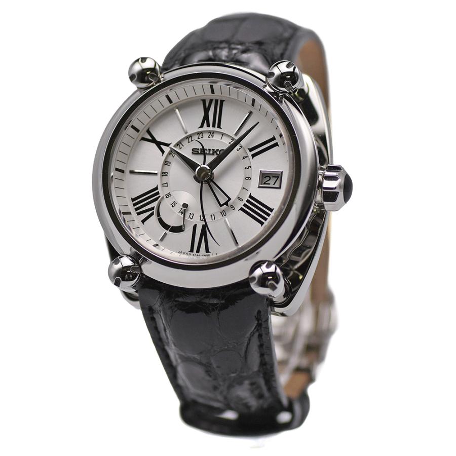 SEIKO セイコー GALANTE ガランテ GMT スプリングドライブ SBLA035 パワーリザーブ表示 メンズ 男性用 紳士用 腕時計 中古 | SEIKO | 02