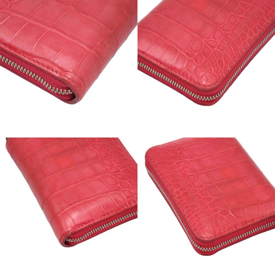 ルイヴィトン LOUIS VUITTON ジッピー コインパース N96512 ローズフューシャ クロコダイル ブリリアント ピンク レザー レディース | LOUIS VUITTON | 06