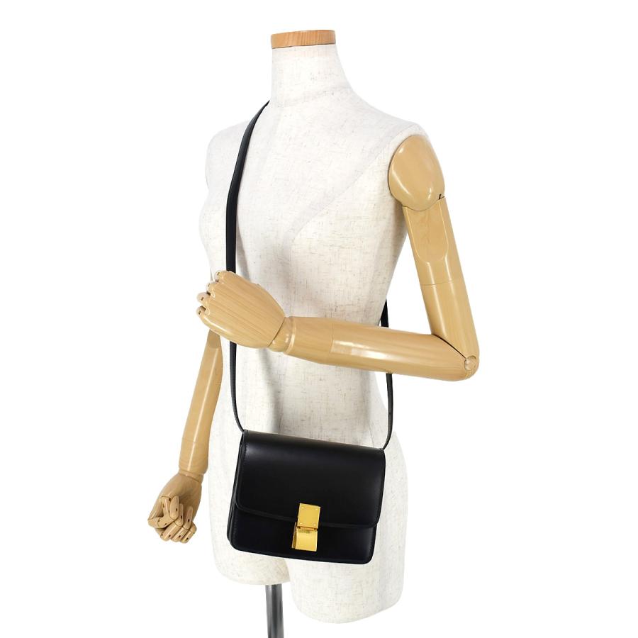 極美品 セリーヌ クラシックボックス スモール ショルダーバッグ レザー ほぼ未使用 CELINE セリーヌ クラシック ボックス スモール