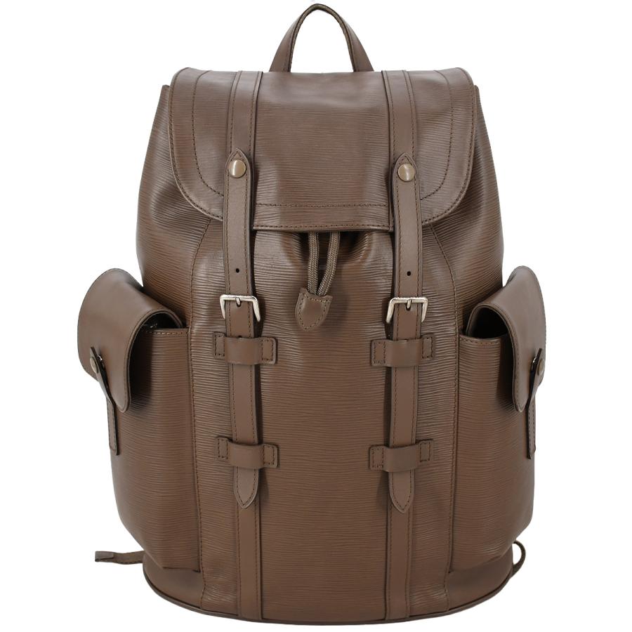 ルイヴィトン LOUIS VUITTON エピ クリストファー PM バックパック M50160 レザー トープ ブラウン グレージュ リュックサック メンズ | LOUIS VUITTON