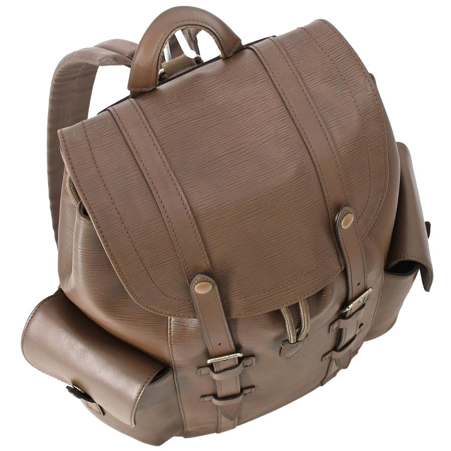 ルイヴィトン LOUIS VUITTON エピ クリストファー PM バックパック M50160 レザー トープ ブラウン グレージュ リュックサック メンズ | LOUIS VUITTON | 04