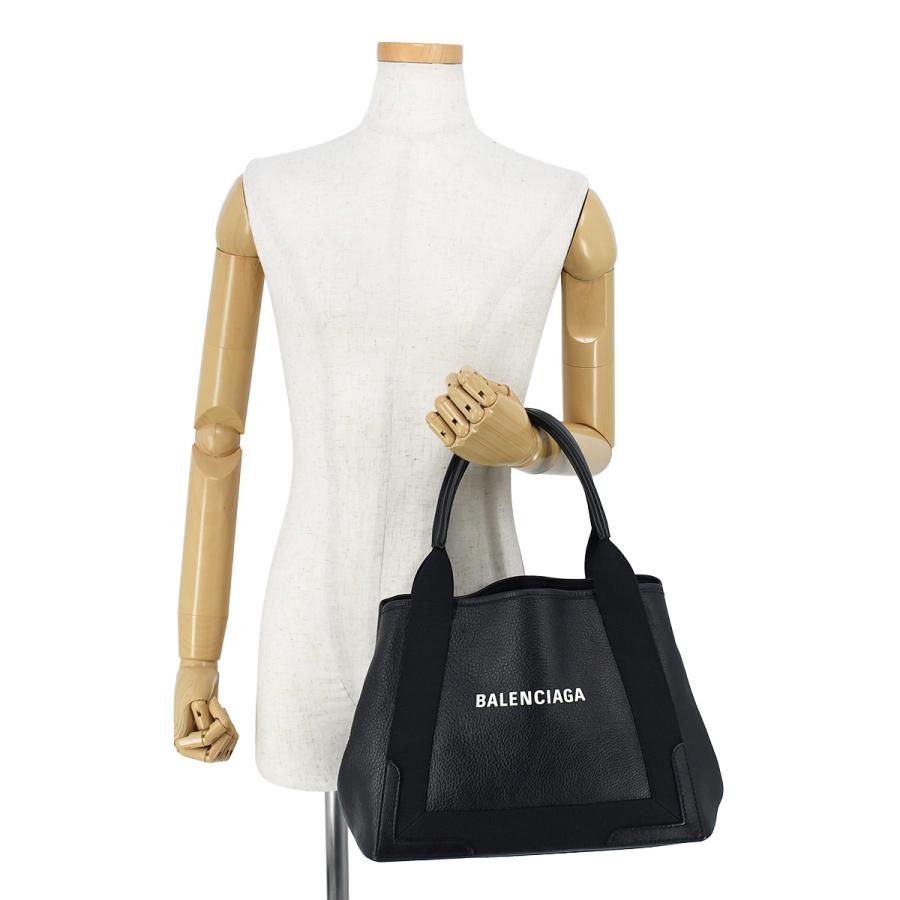 BALENCIAGA バレンシアガ ネイビーカバス S トートバッグ ロゴ 339933 