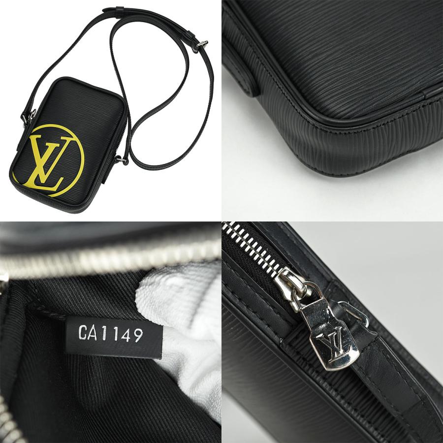 ルイヴィトン LOUIS VUITTON エピ ダヌーブ PM ショルダーバッグ LVサークル M55120 レザー ブラック 黒 シルバー金具 ポシェット クロスボディバッグ | LOUIS VUITTON | 08