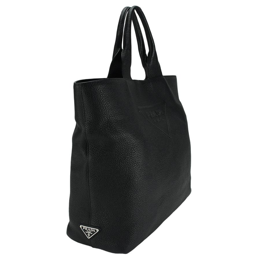 プラダ PRADA ヴィッテロダイノ トライングルロゴ トートバッグ 2VG109 ブラック 黒 レザー ビジネス ハンドバッグ メンズ レディース | PRADA | 02