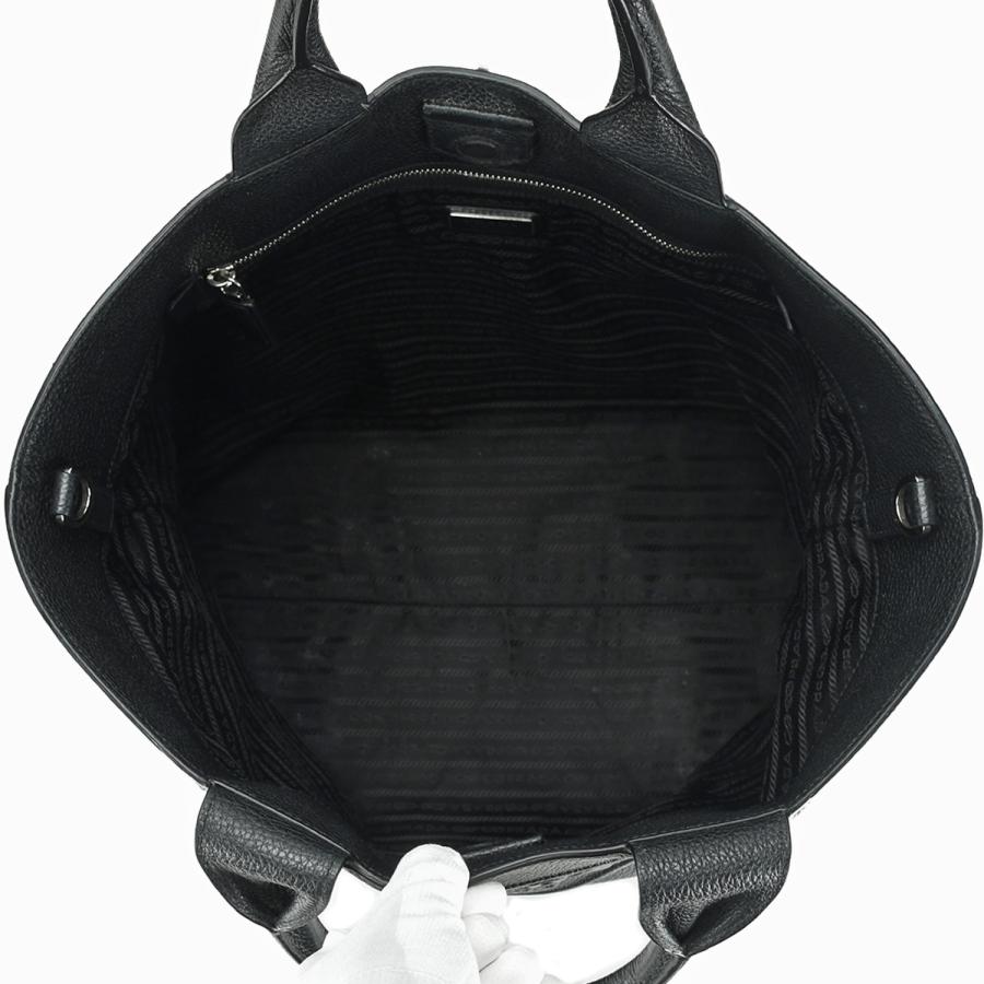プラダ PRADA ヴィッテロダイノ トライングルロゴ トートバッグ 2VG109 ブラック 黒 レザー ビジネス ハンドバッグ メンズ レディース | PRADA | 04