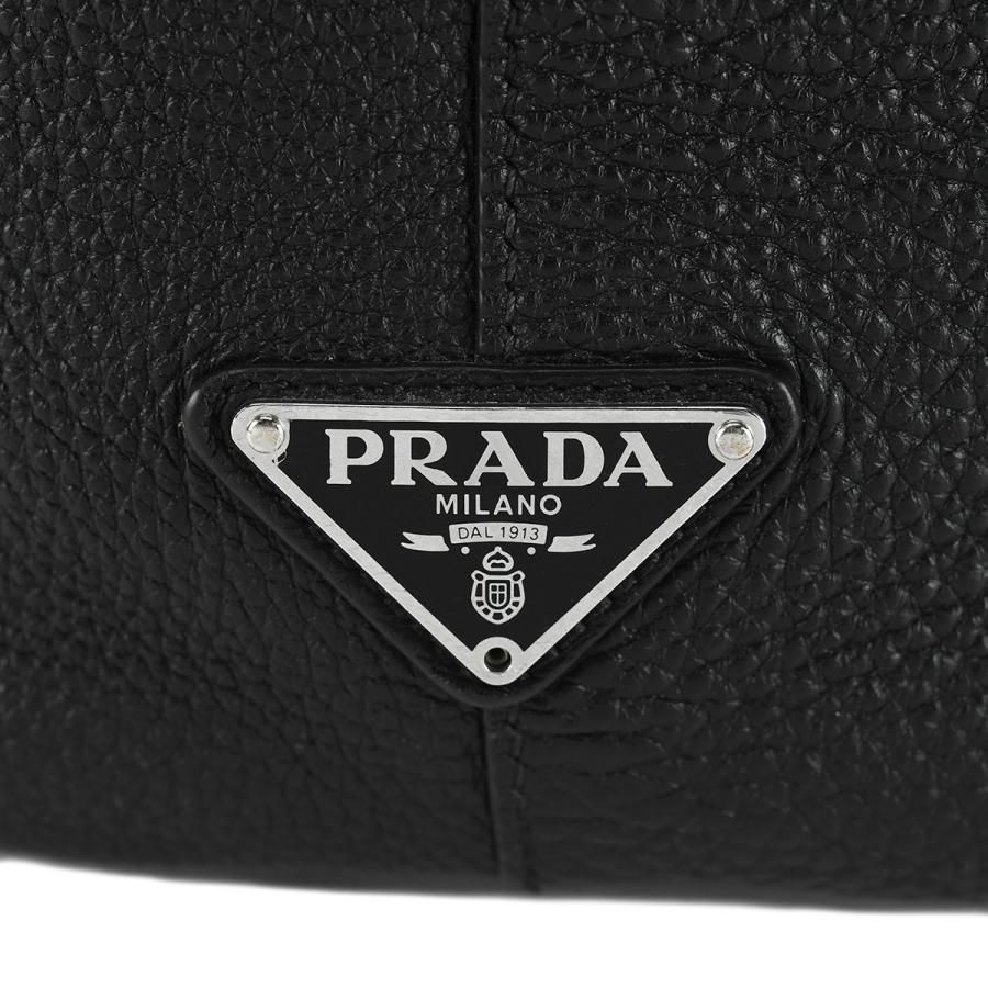 プラダ PRADA ヴィッテロダイノ トライングルロゴ トートバッグ 2VG109 ブラック 黒 レザー ビジネス ハンドバッグ メンズ レディース | PRADA | 07