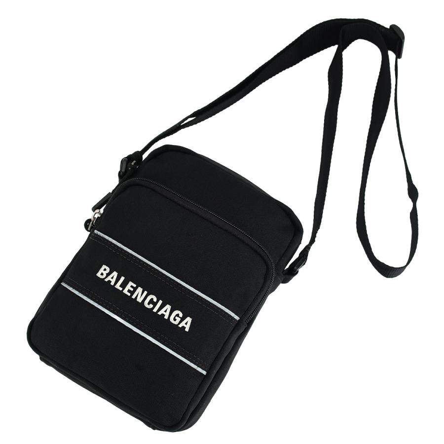 BALENCIAGA / スポーツ ショルダーバッグ ロゴ ブラック BALENCIAGA バレンシアガ スポーツ メッセンジャーバッグS