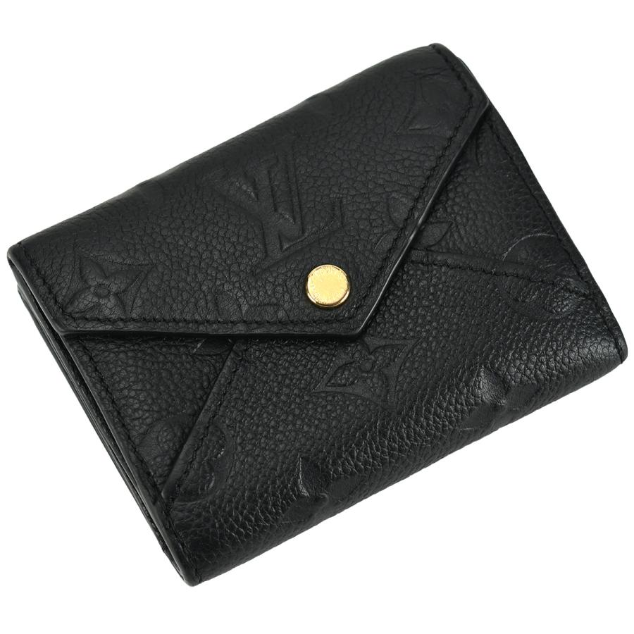 ルイヴィトン LOUIS VUITTON モノグラム アンプラント ポルトフォイユ セレスト M82133 三つ折り財布 黒 ブラック レザー コンパクト ミニウォレット | LOUIS VUITTON | 02