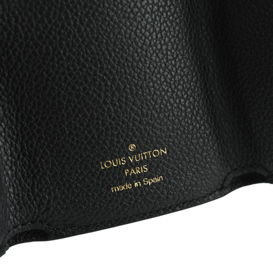 ルイヴィトン LOUIS VUITTON モノグラム アンプラント ポルトフォイユ セレスト M82133 三つ折り財布 黒 ブラック レザー コンパクト ミニウォレット | LOUIS VUITTON | 07