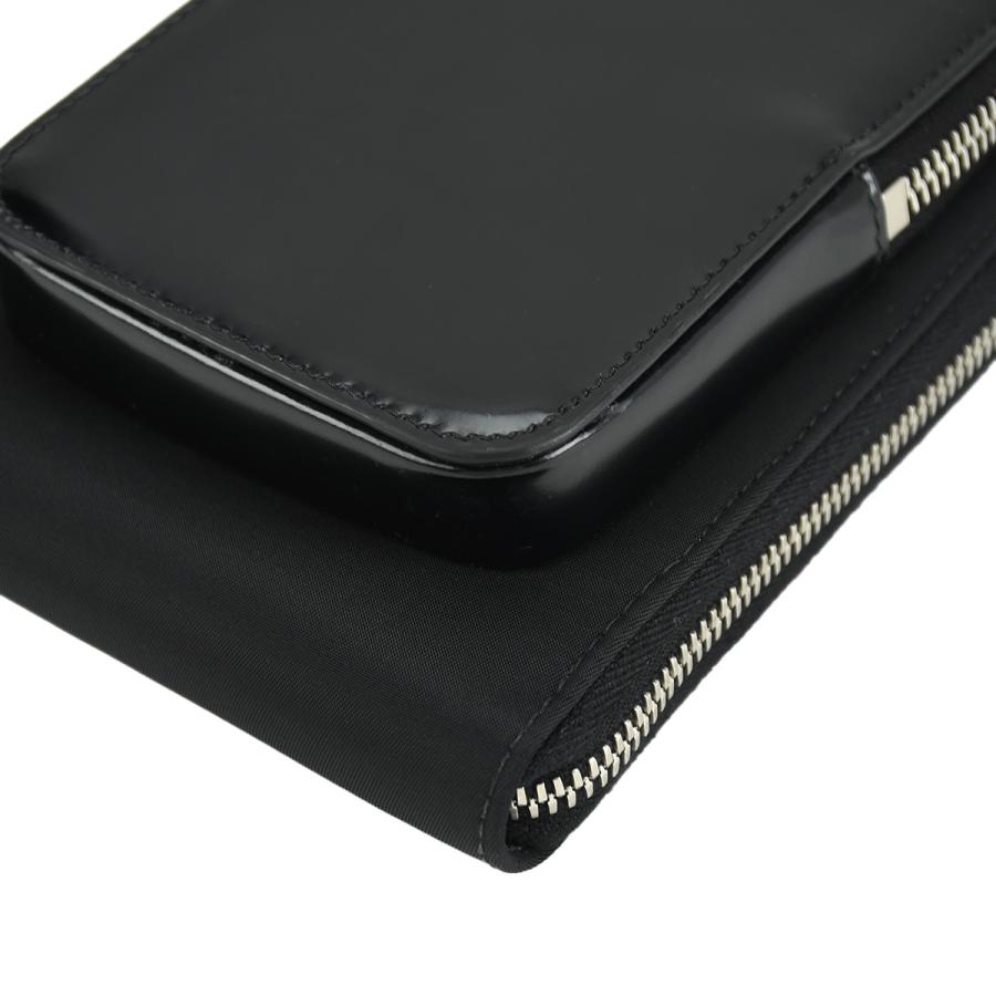 プラダ PRADA トライアングルロゴ Re-Nylon スマートフォンケース フォンショルダー ショルダーバッグ 2ZT060 ナイロン レザー ブラック 黒 | PRADA | 06