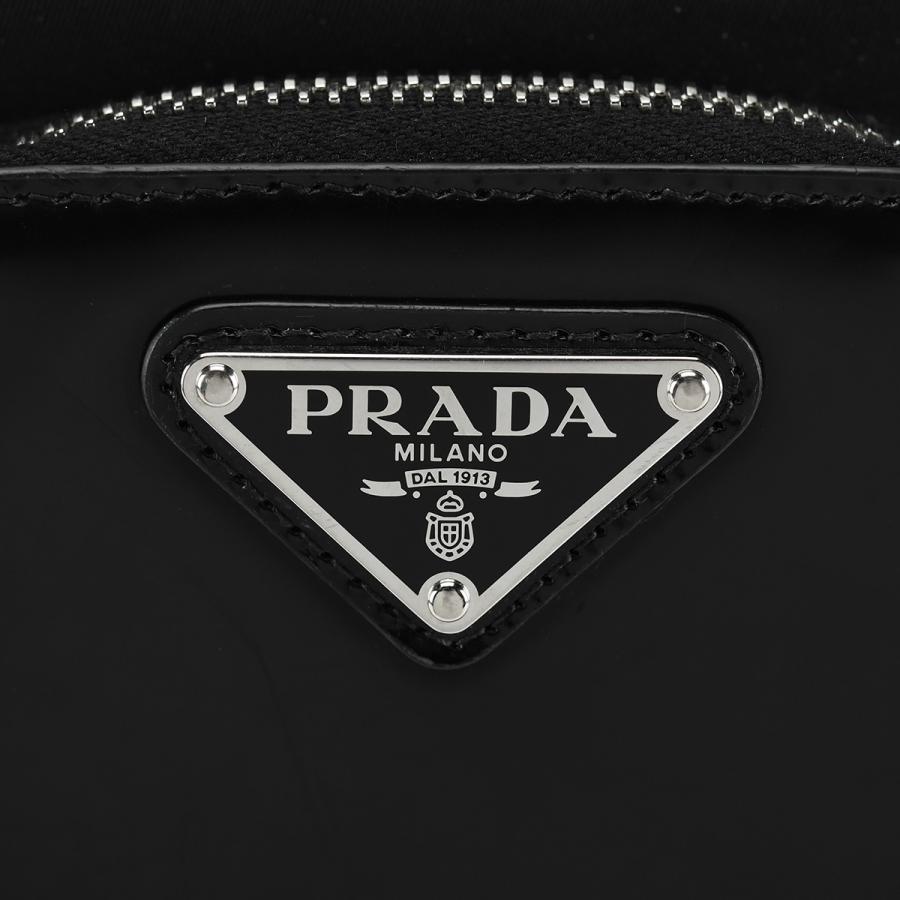 プラダ PRADA トライアングルロゴ Re-Nylon スマートフォンケース フォンショルダー ショルダーバッグ 2ZT060 ナイロン レザー ブラック 黒 | PRADA | 07