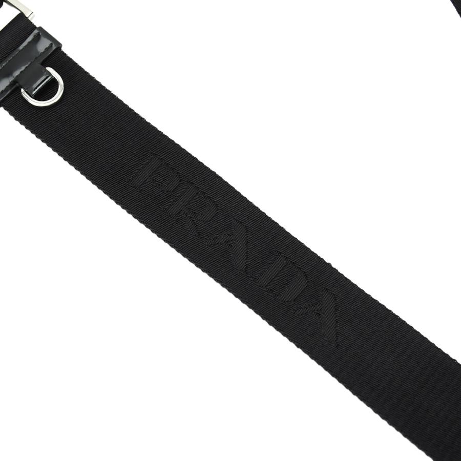 プラダ PRADA トライアングルロゴ Re-Nylon スマートフォンケース フォンショルダー ショルダーバッグ 2ZT060 ナイロン レザー ブラック 黒 | PRADA | 08